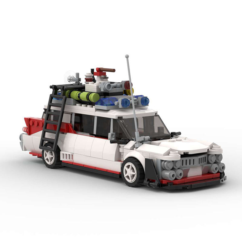 Pemburu Hantu "Ecto-1" - Model Blok Binaan Kenderaan Respons Paranormal