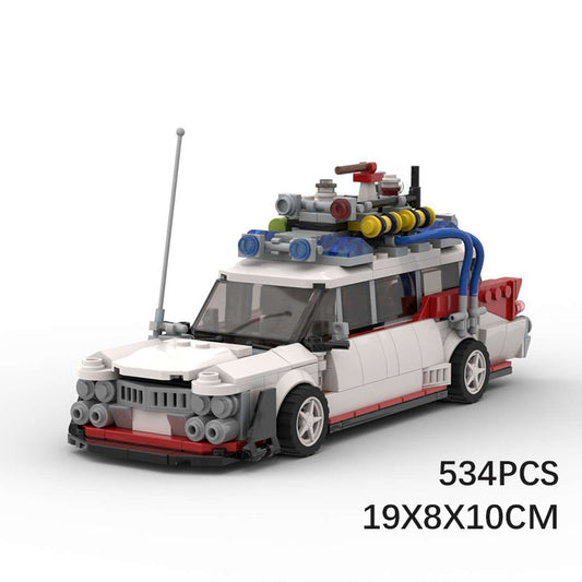 Pemburu Hantu "Ecto-1" - Model Blok Binaan Kenderaan Respons Paranormal