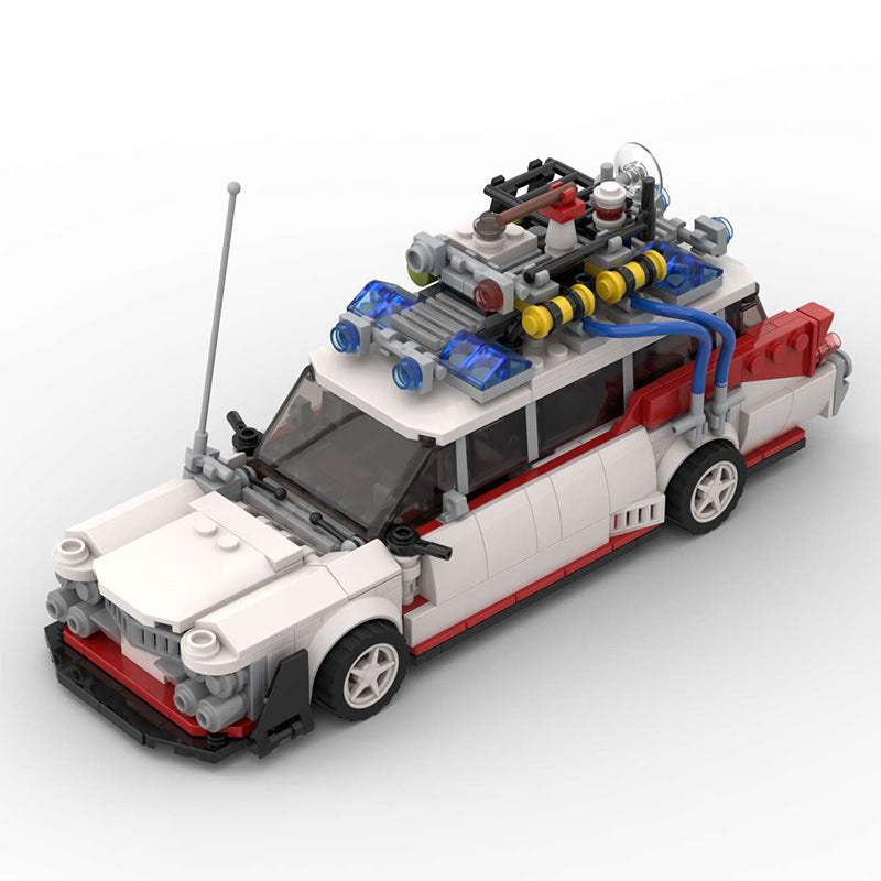 Pemburu Hantu "Ecto-1" - Model Blok Binaan Kenderaan Respons Paranormal