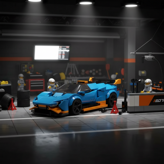 The "STO" Track-Spec Masterpiece - Blue & Orange V10 Naturally Aspirated Series by MOC Works Studio