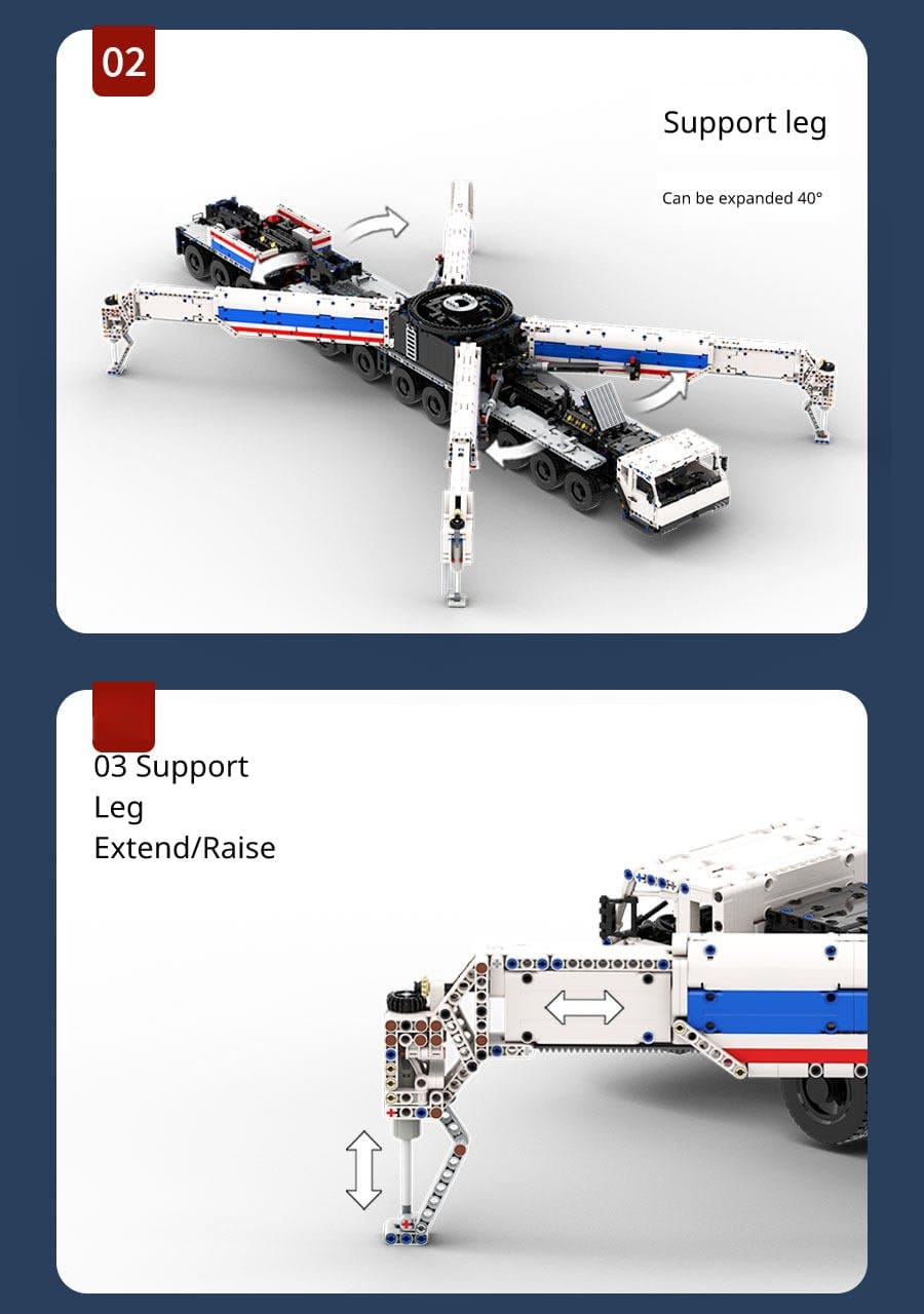 The "QAY2000" Giant of the Wind - 2,000-Tonne All-Terrain Super Crane Series by MOC Works Studio