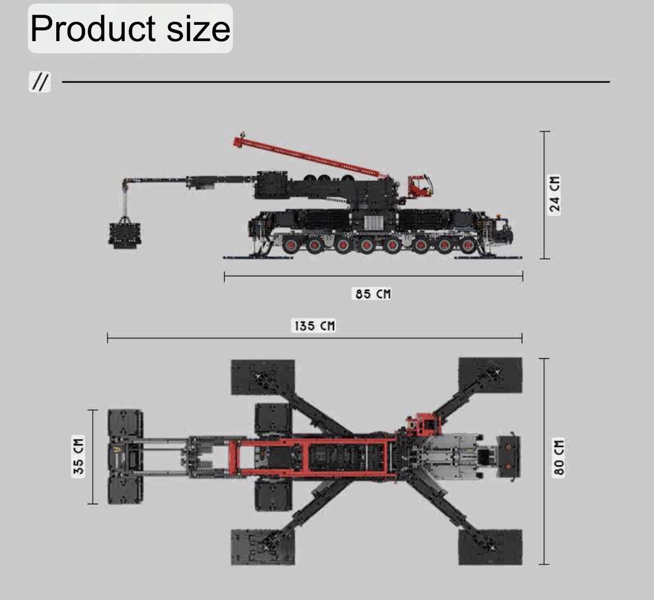 The "LG 1750" Lattice Boom Titan - 750-Tonne Mobile Heavy Lift Engineering Series by MOC Works Studio
