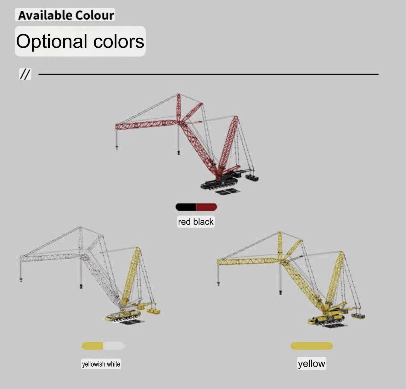 The "LG 1750" Lattice Boom Titan - 750-Tonne Mobile Heavy Lift Engineering Series by MOC Works Studio