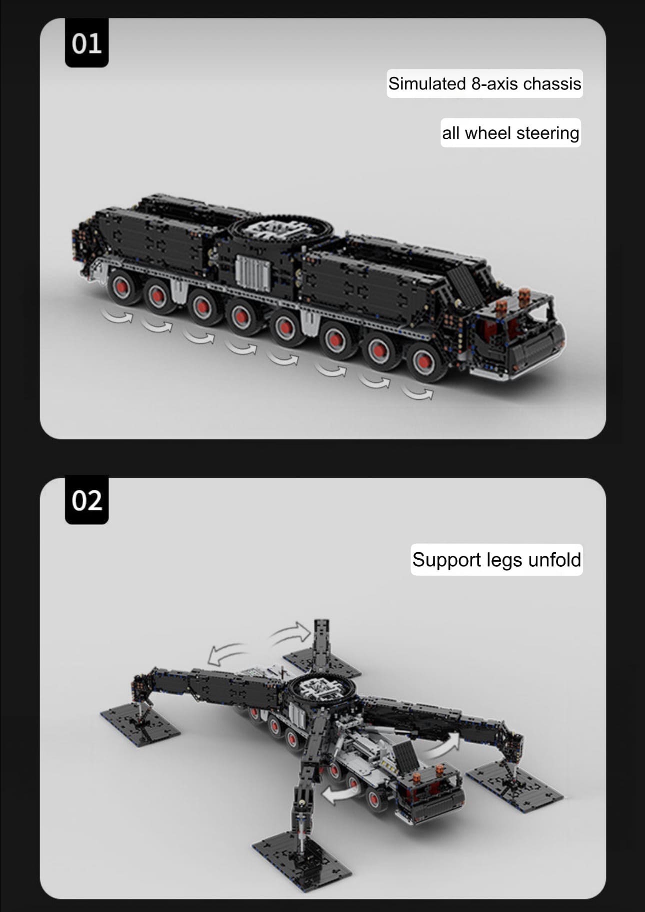 The "LG 1750" Lattice Boom Titan - 750-Tonne Mobile Heavy Lift Engineering Series by MOC Works Studio