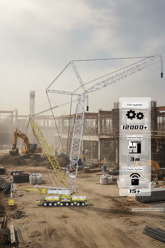 The "LG 1750" Lattice Boom Titan - 750-Tonne Mobile Heavy Lift Engineering Series by MOC Works Studio