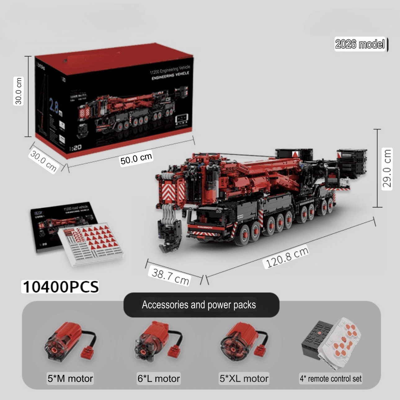 Angkat Berat Muktamad "11200" - Siri Kejuruteraan Kren Bergerak 9-Gandar oleh MOC Works Studio
