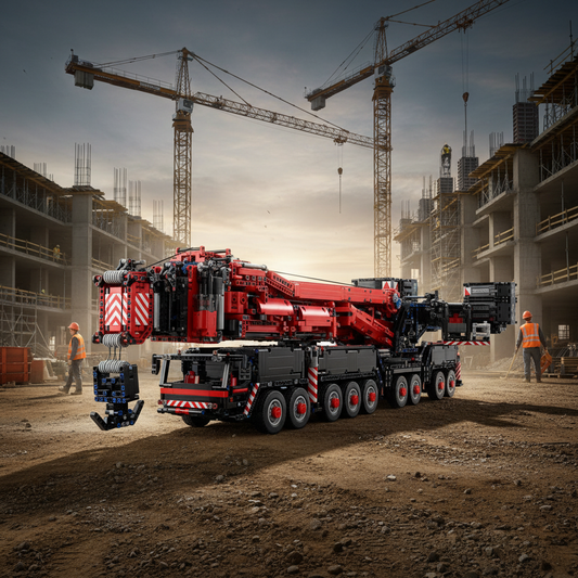The "11200" Ultimate Heavy Lift - 9-Axle Mobile Crane Engineering Series by MOC Works Studio
