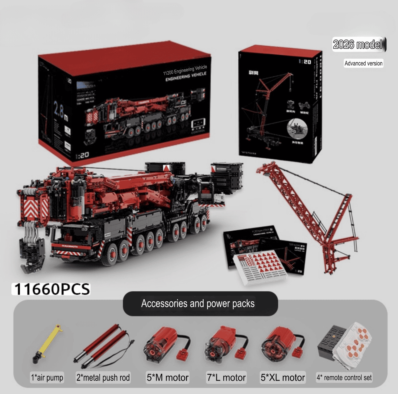 Angkat Berat Muktamad "11200" - Siri Kejuruteraan Kren Bergerak 9-Gandar oleh MOC Works Studio