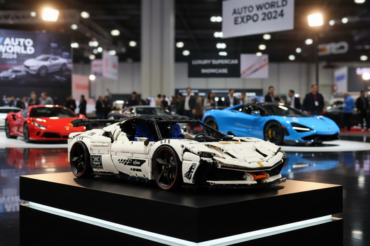 The "White Goddess" SF90 XX Stradale - 1:8 Scale 4100pcs+ V8 Hybrid Track-Spec Series by MOC Works Studio