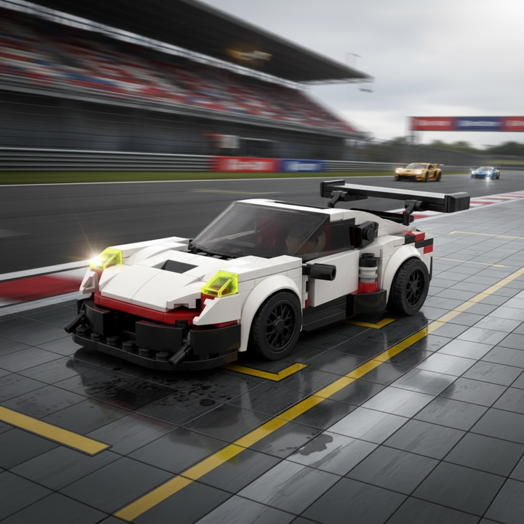 The "911 RSR" Endurance Champion - 1:10 Scale 1580pcs+ V6 Boxer Racing Series by MOC Works Studio