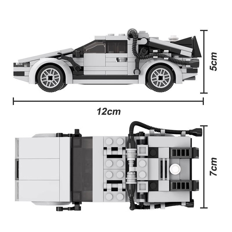 The "Outatime" Time Machine - 88MPH Flux Capacitor Retro-Future Series by MOC Works Studio