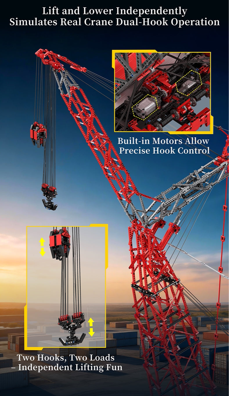 The "SK6000" Megawatt Giant Ring Crane - 7,477pcs+ Heavy-Duty Engineering 1:18 Scale Series by MOC Works Studio