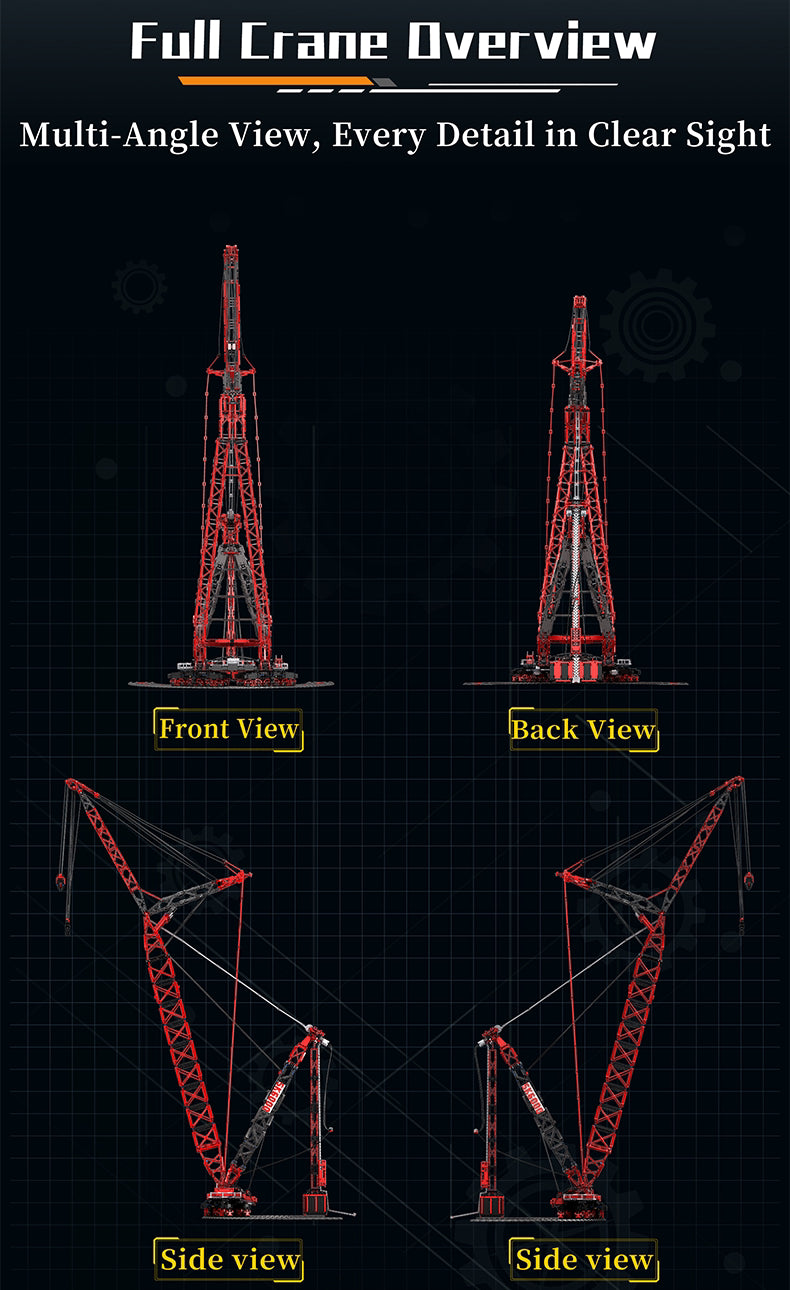 The "SK6000" Megawatt Giant Ring Crane - 7,477pcs+ Heavy-Duty Engineering 1:18 Scale Series by MOC Works Studio