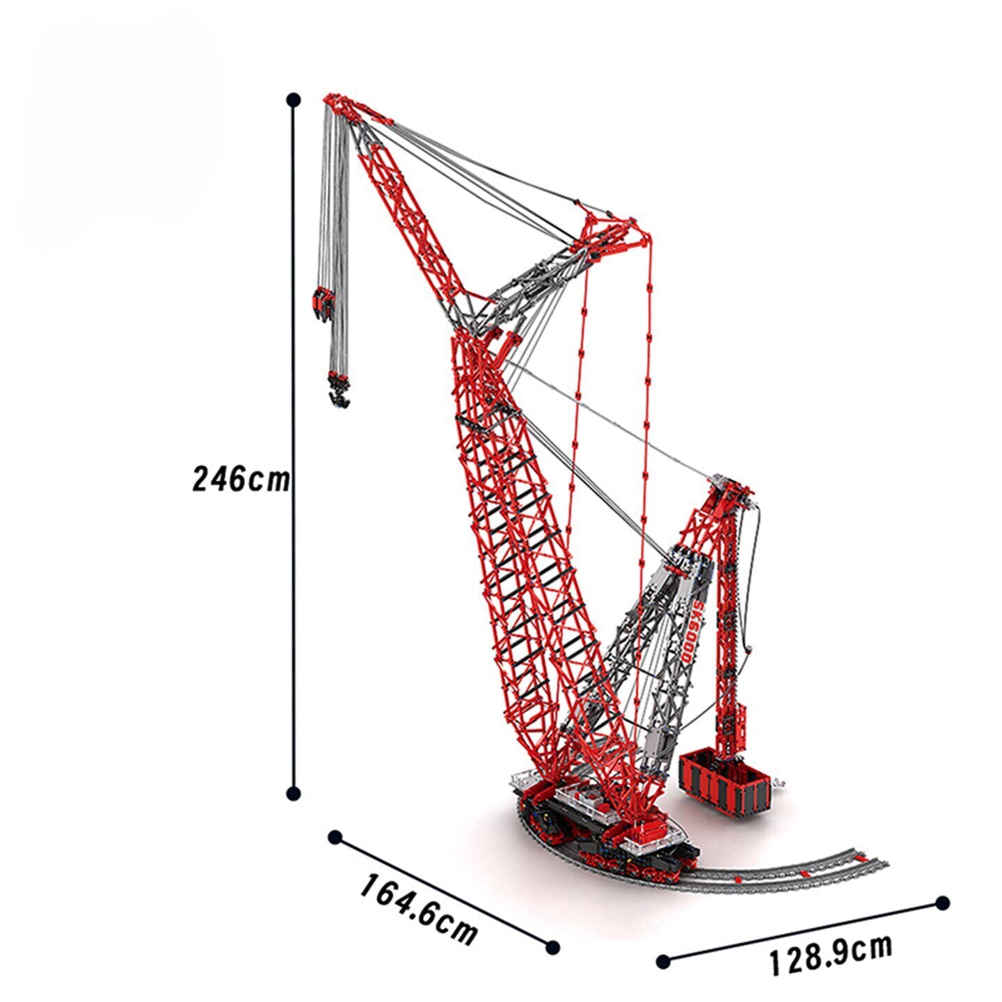 The "SK6000" Megawatt Giant Ring Crane - 7,477pcs+ Heavy-Duty Engineering 1:18 Scale Series by MOC Works Studio