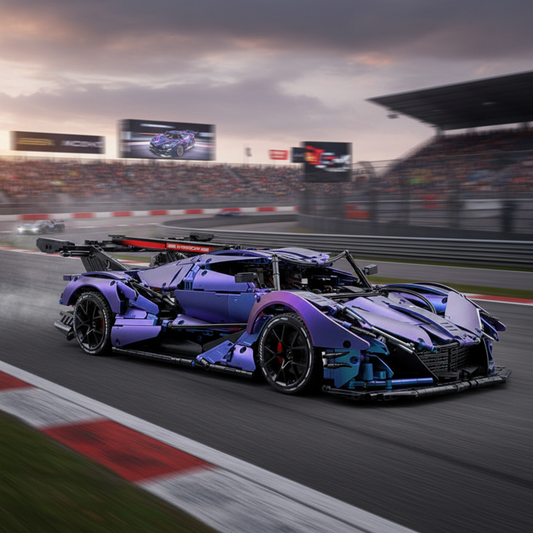 The "Intensa" Chrome Chameleon - Electroplated Color-Shifting V12 Track Monster by MOC Works Studio
