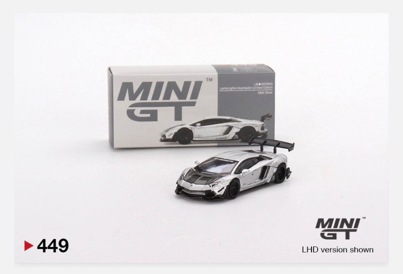 🔥Last one🔥MINI GT 1:64 #449 LB☆WORKS Lamborghini Aventador