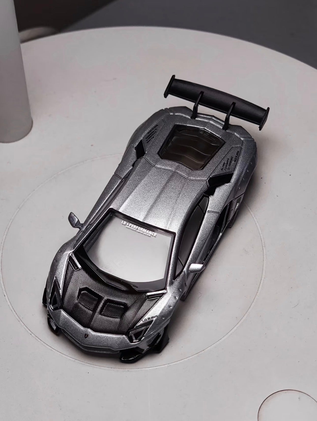 MINI GT LBWORKS Aventador #449 Matt Silver | 1:64 Diecast – MOC