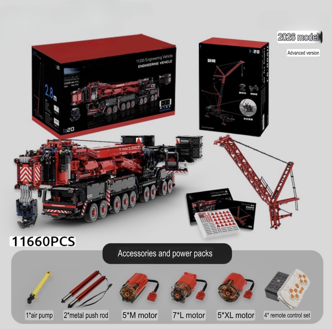Angkat Berat Muktamad "11200" - Siri Kejuruteraan Kren Bergerak 9-Gandar oleh MOC Works Studio