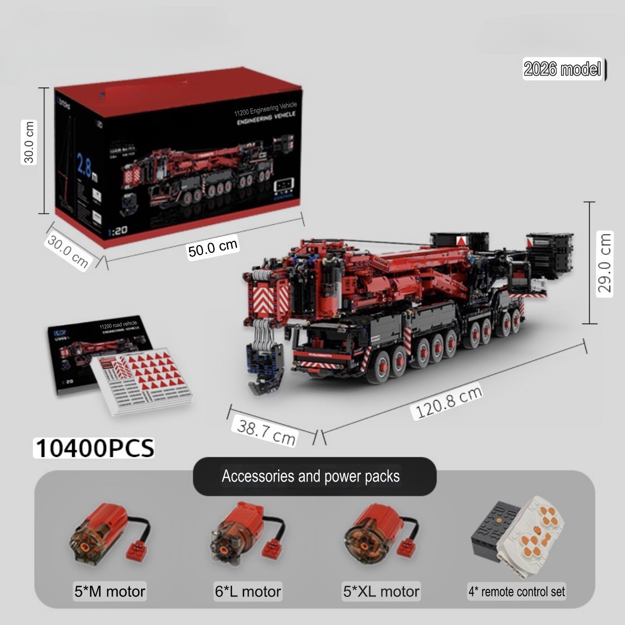 Angkat Berat Muktamad "11200" - Siri Kejuruteraan Kren Bergerak 9-Gandar oleh MOC Works Studio
