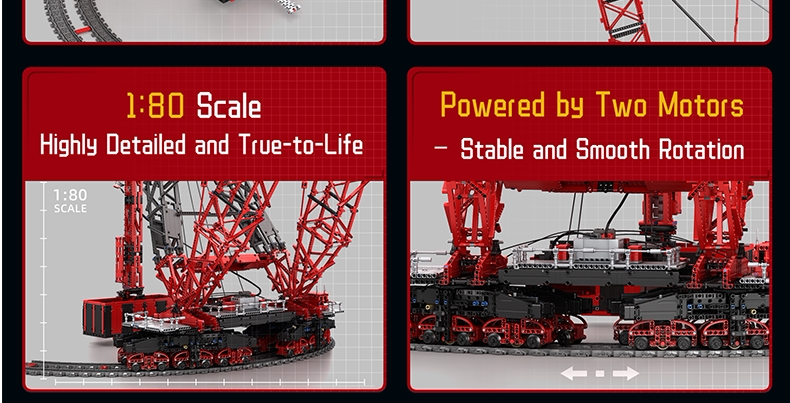 The "SK6000" Megawatt Giant Ring Crane - 7,477pcs+ Heavy-Duty Engineering 1:18 Scale Series by MOC Works Studio