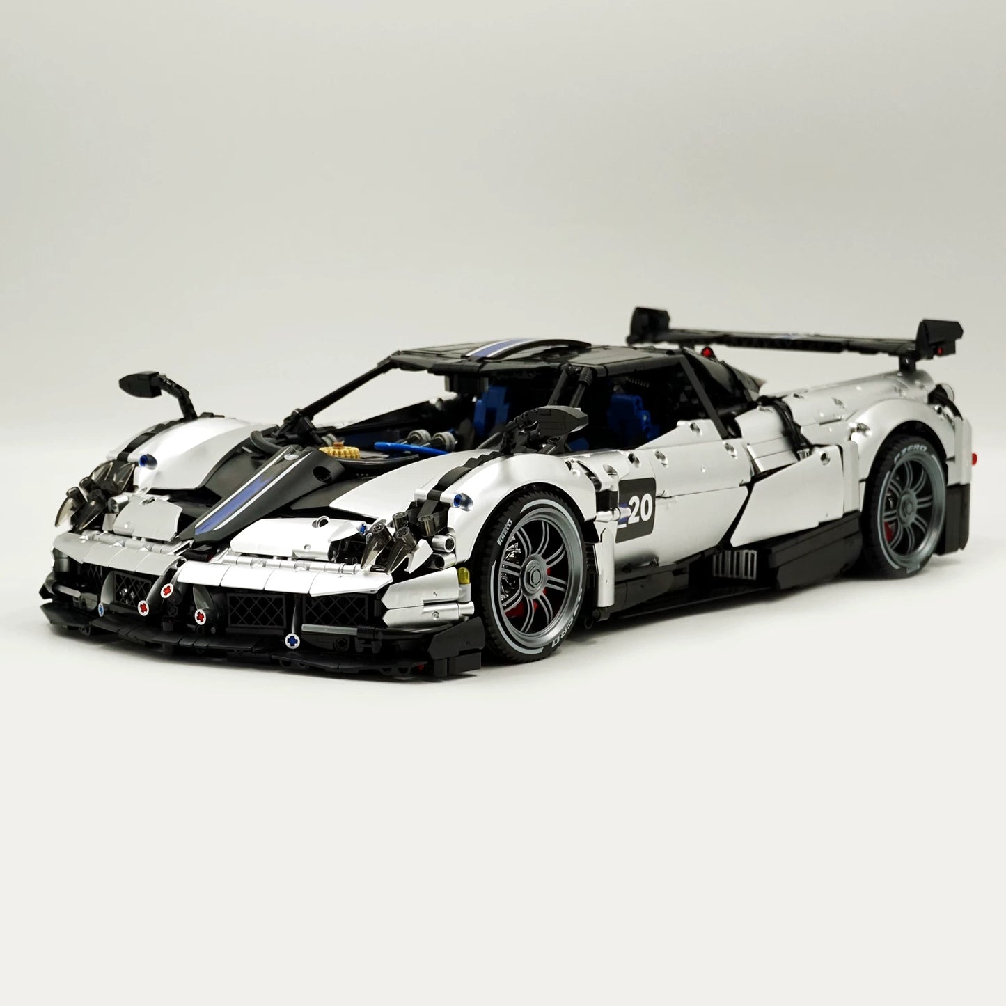 The "Huayra" God of Wind - Metallic Silver V12 Twin-Turbo Active Aerodynamics Series by MOC Works Studio