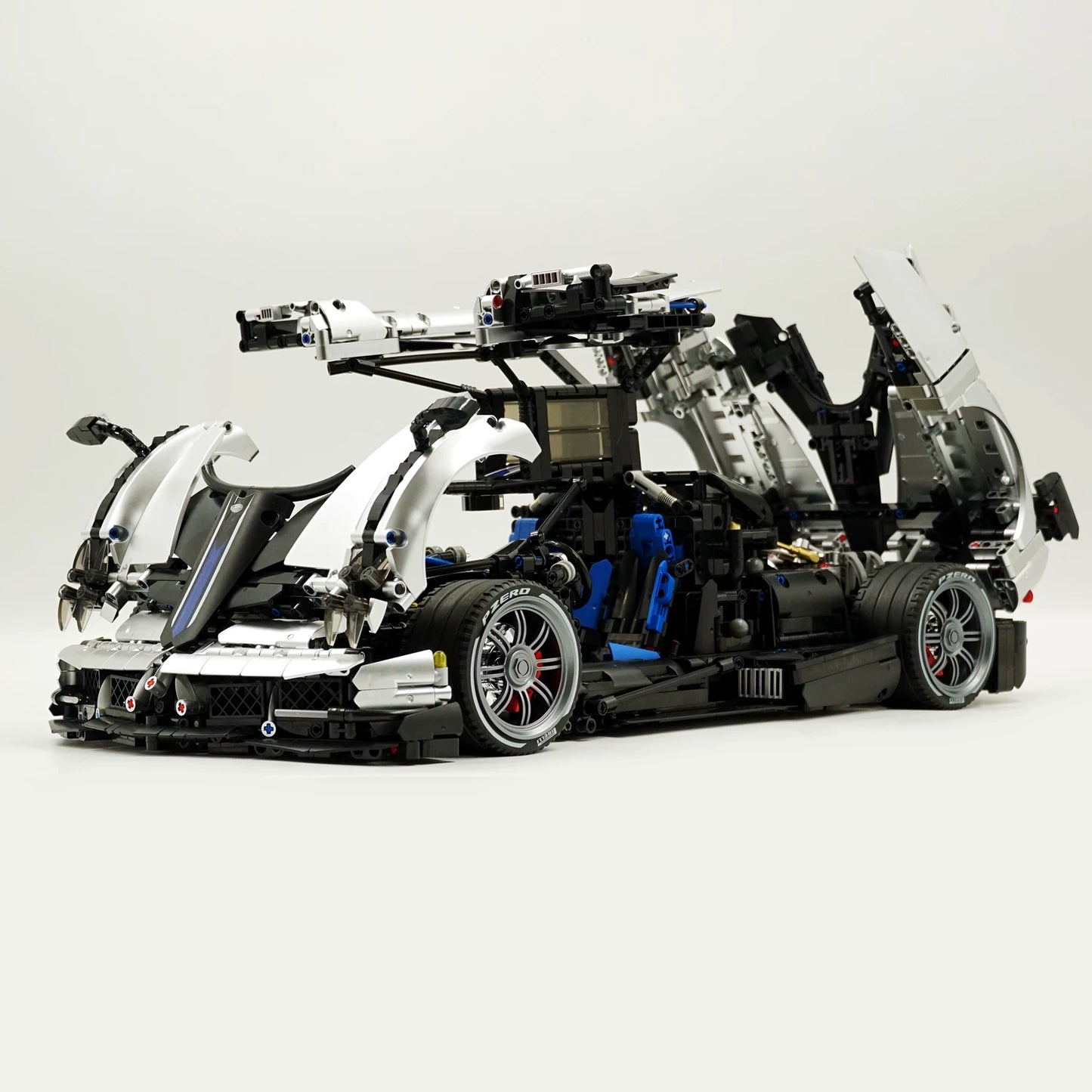 The "Huayra" God of Wind - Metallic Silver V12 Twin-Turbo Active Aerodynamics Series by MOC Works Studio