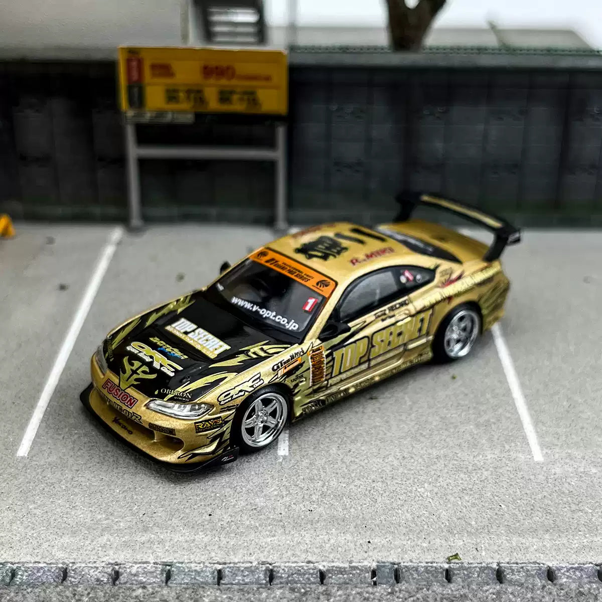 MINI GT 1:64 Nissan S15 Silvia Top Secret D1GP (#714)