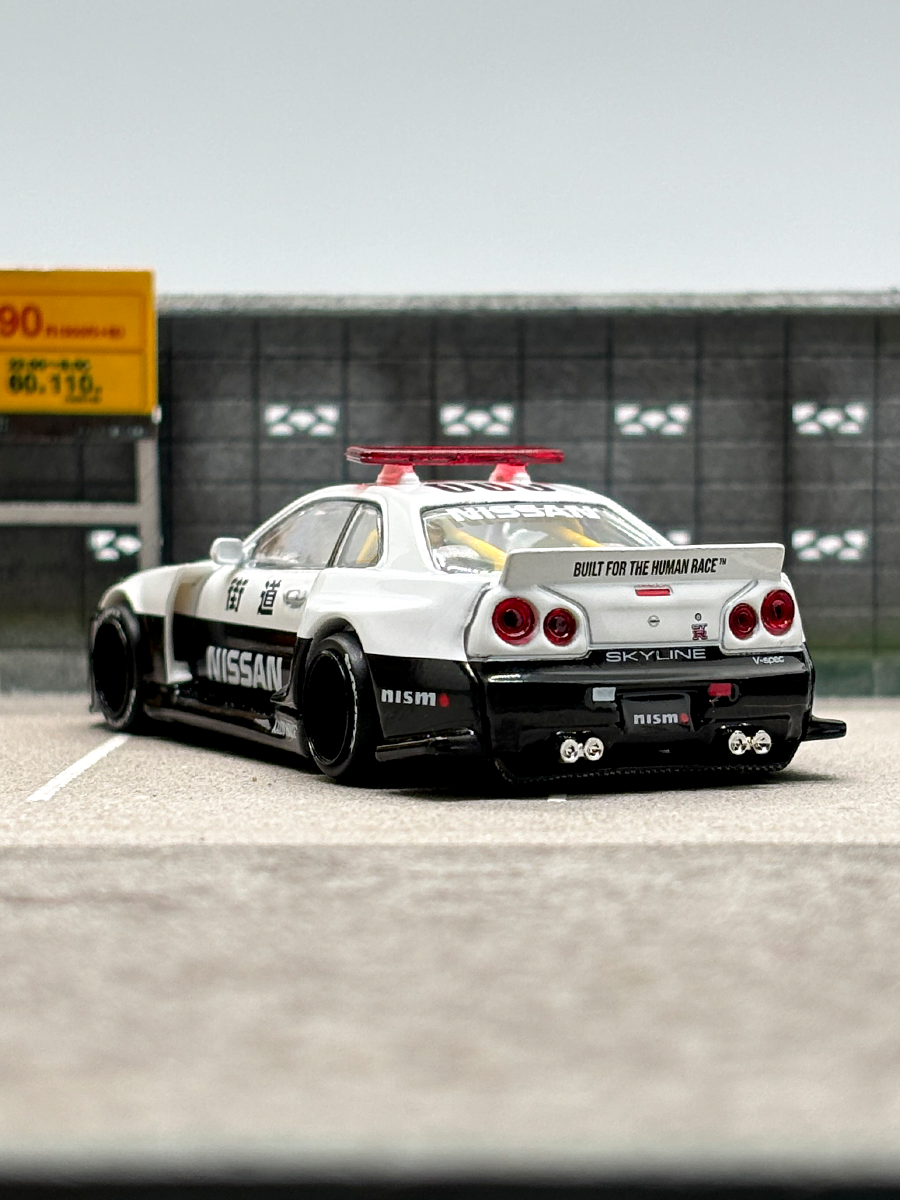 Kaido House x MINI GT 1:64 Nissan Skyline GT-R R34 Police Car (#120)