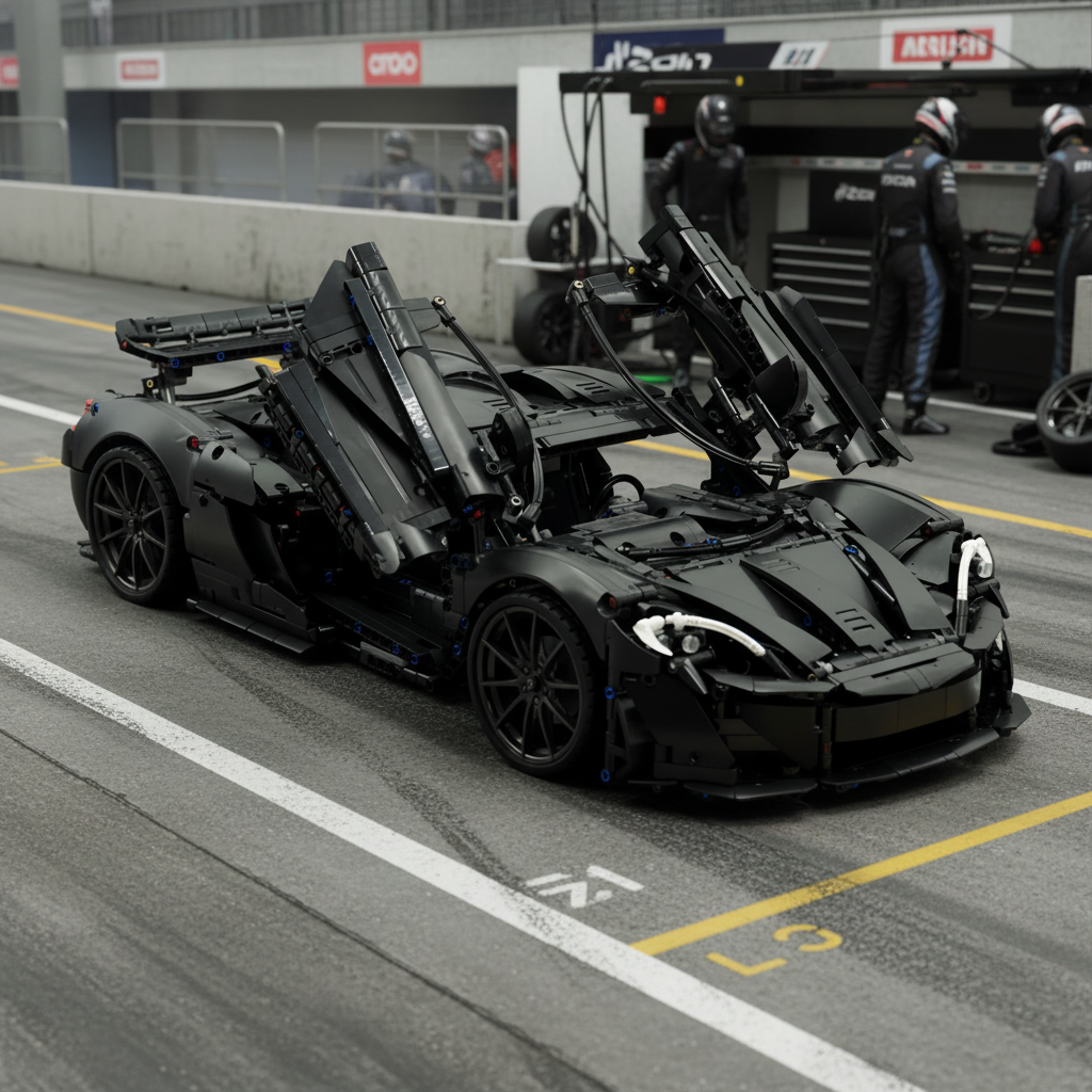 The "P1" Black Masterpiece - V8 Twin-Turbo Active Aerodynamics Series by MOC Works Studio
