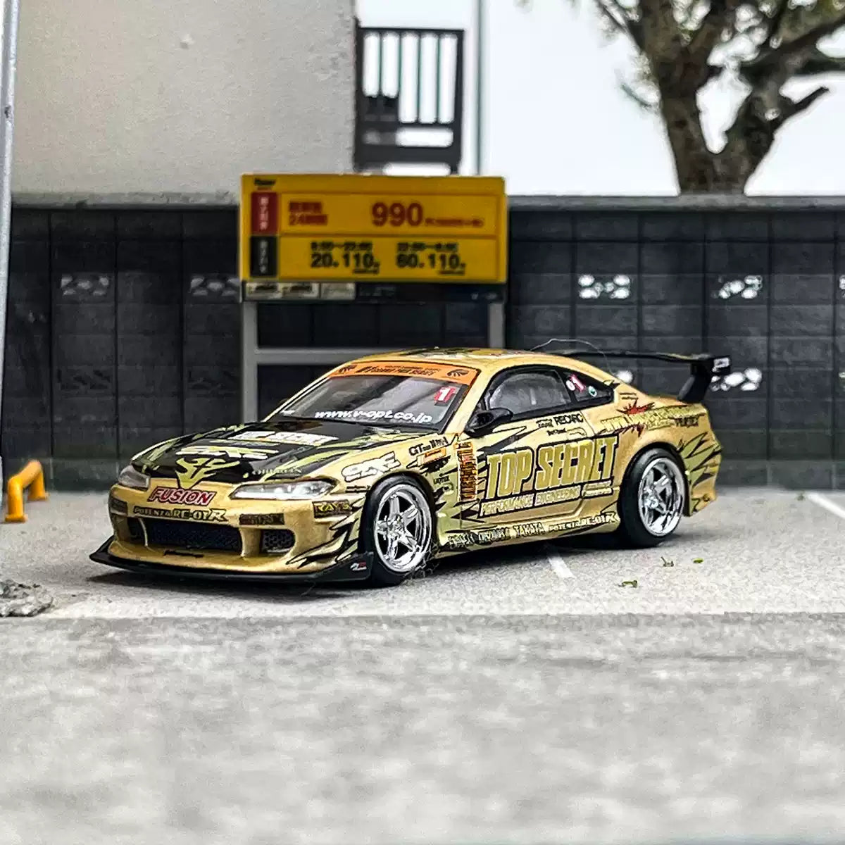 MINI GT 1:64 Nissan S15 Silvia Top Secret D1GP (#714)