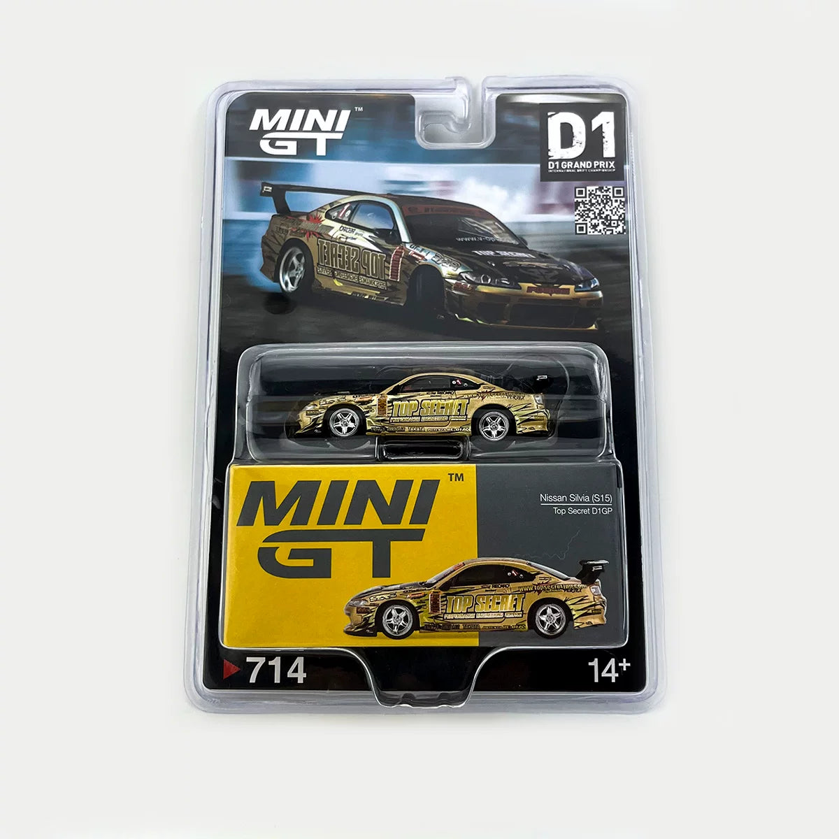 MINI GT 1:64 Nissan S15 Silvia Top Secret D1GP (#714)