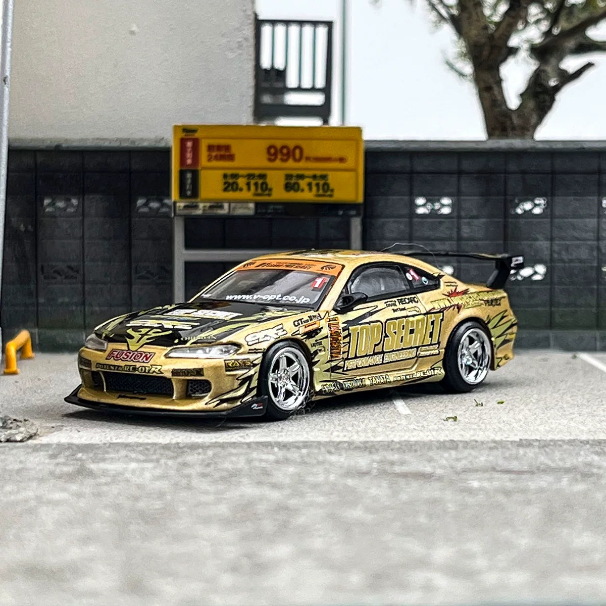 MINI GT 1:64 Nissan S15 Silvia Top Secret D1GP (#714)