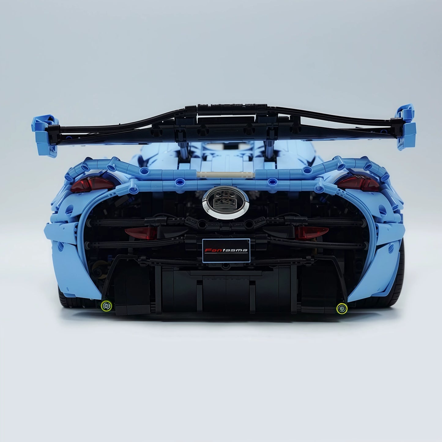 The "Jesko" Gulf Legend - Sky Blue & Vibrant Orange V8 Twin-Turbo Racing Series by MOC Works Studio