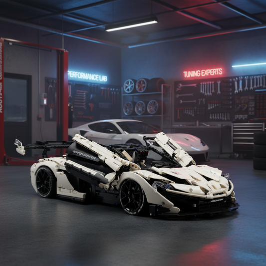 The "P1" 1:8 Masterpiece Hypercar - V8 Twin-Turbo Hybrid Tech Racing Series by MOC Works Studio