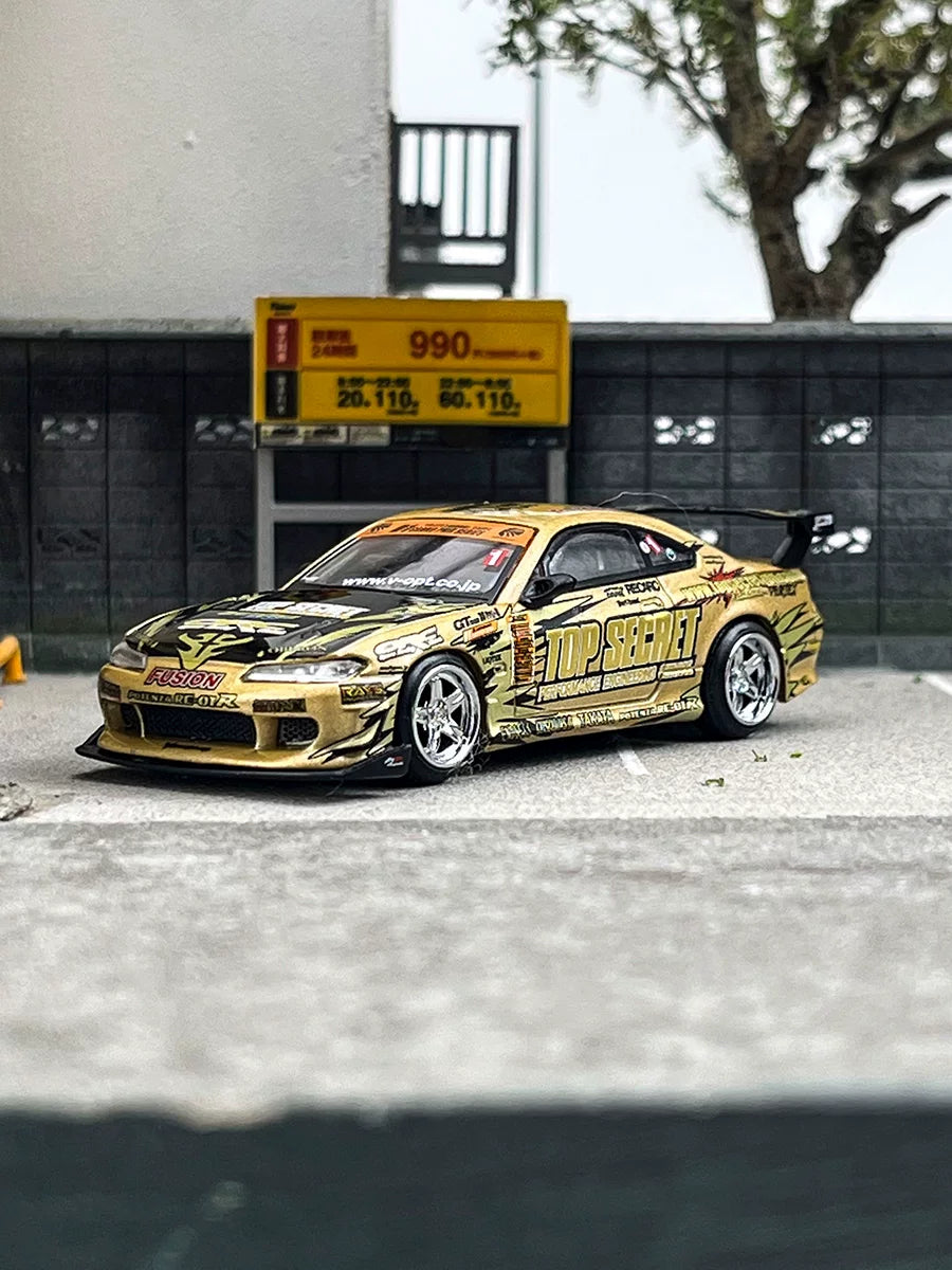 MINI GT 1:64 Nissan S15 Silvia Top Secret D1GP (#714)