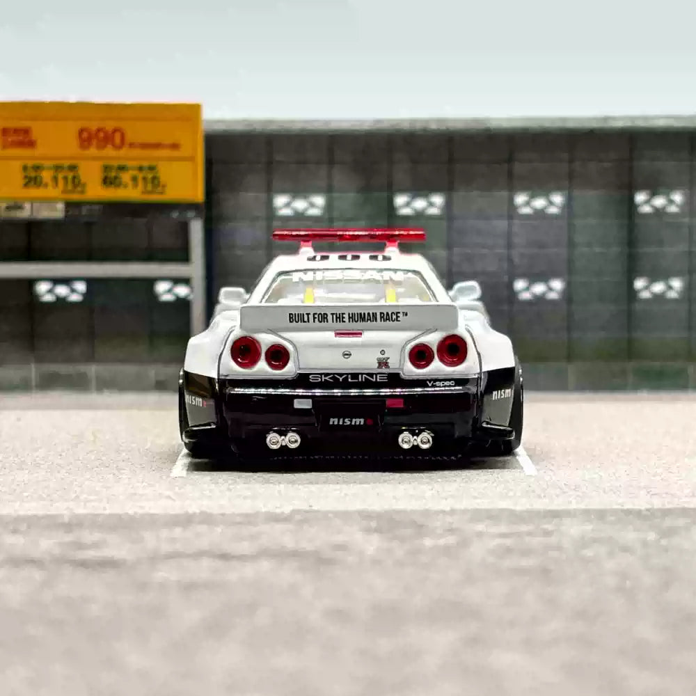 Kaido House x MINI GT 1:64 Nissan Skyline GT-R R34 Police Car (#120)