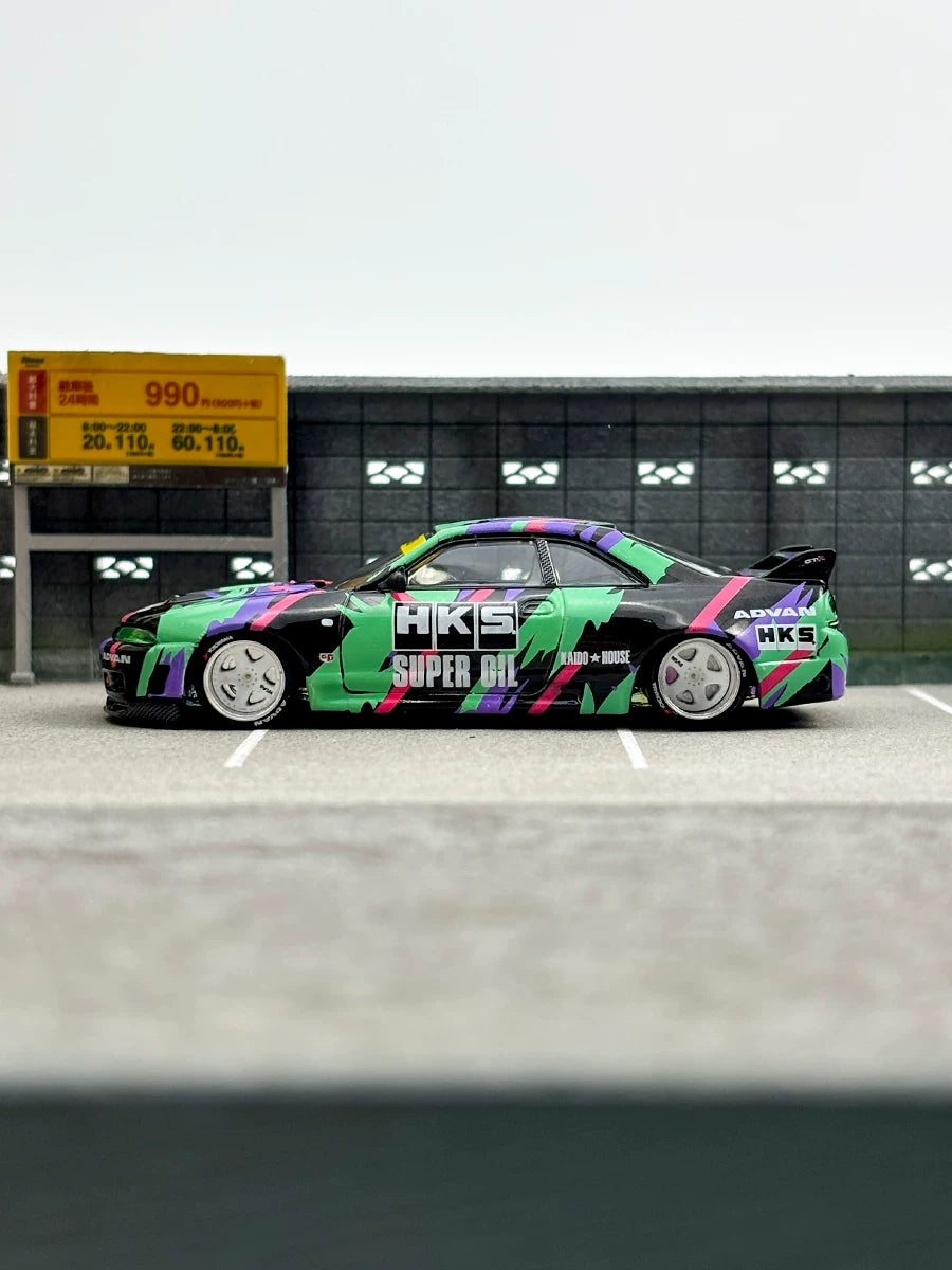 Kaido House x MINI GT 1:64 Nissan GT-R R33 HKS (#129)