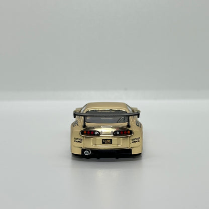 POP RACE PR64-277 Top Secret GT300 Supra gold 1:64 diecast rear view