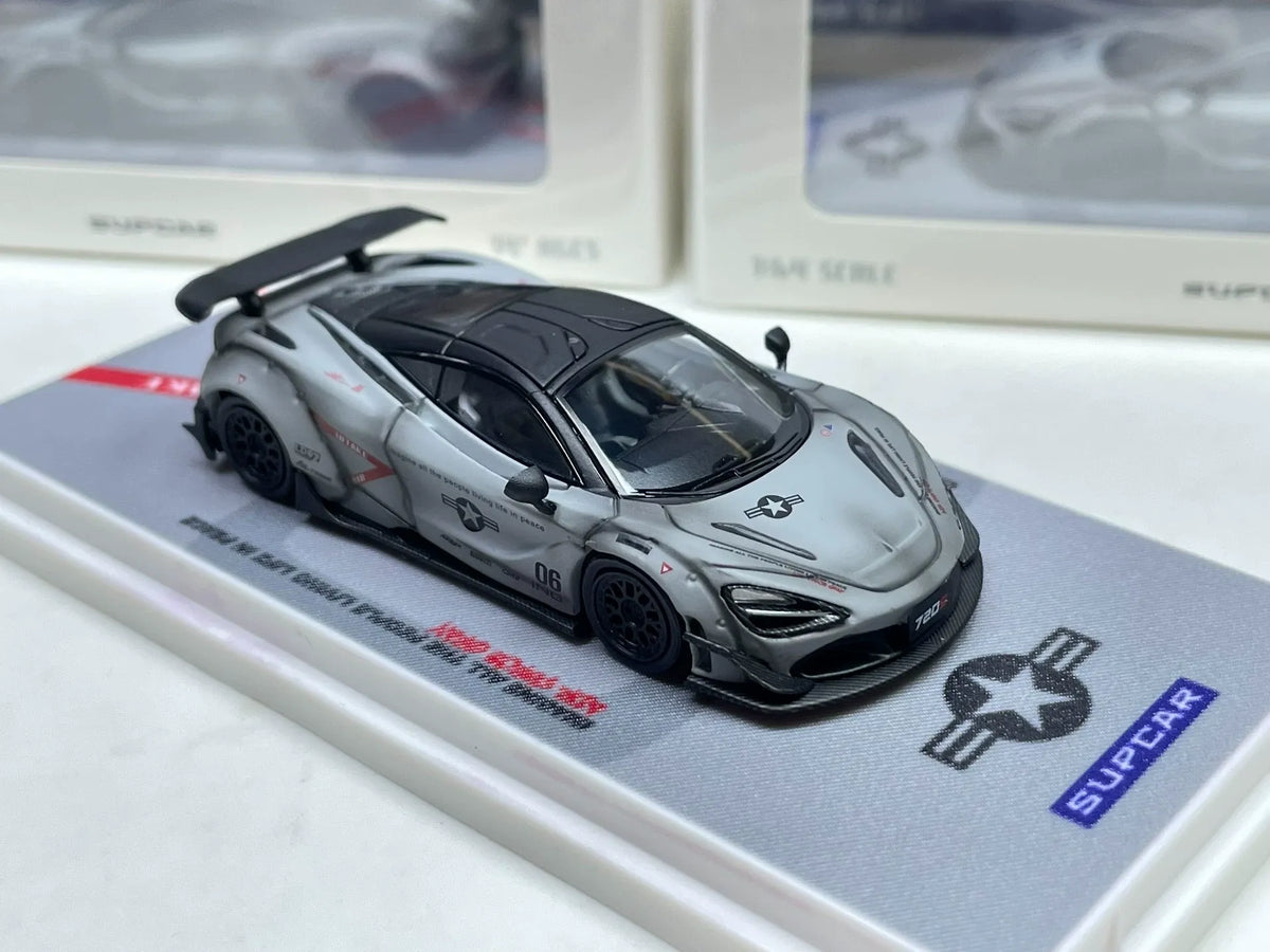 SUPCAR McLaren 720S Air Force grey 1:64 diecast front view