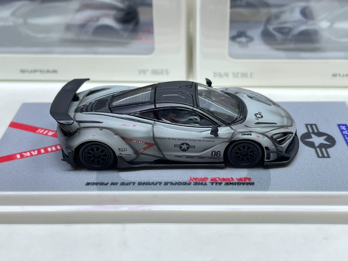 SUPCAR McLaren 720S Air Force grey 1:64 diecast side profile