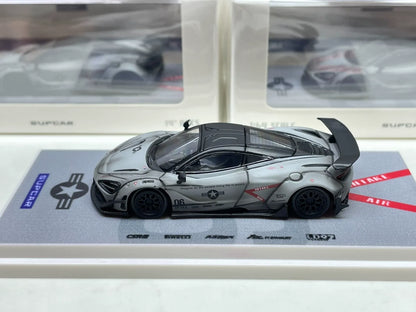 SUPCAR McLaren 720S Air Force grey 1:64 diecast side view